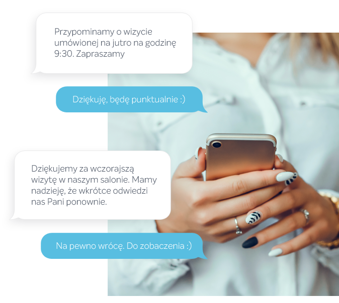 Terminarz dla salonu z automatyczną komunikacją z Klientem