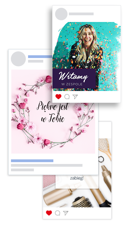 Grafiki dla salonów urody - Social Media