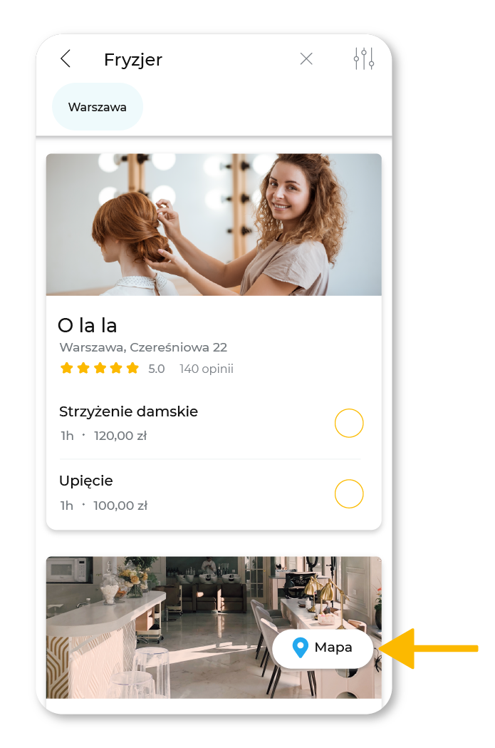Twój salon można znaleźć na mapie
